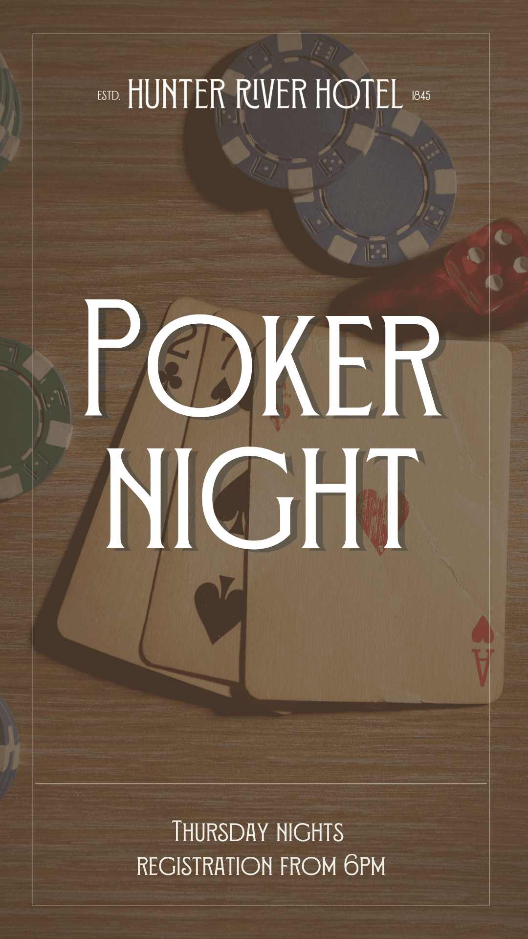 Poker cards and chips